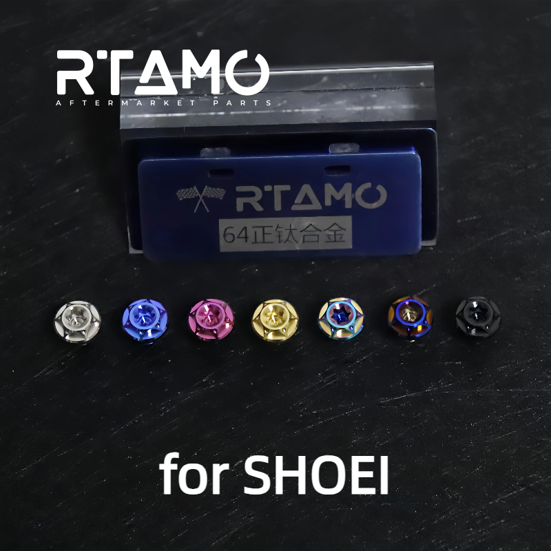 Titanium Helmet Bolts for SHOEI
