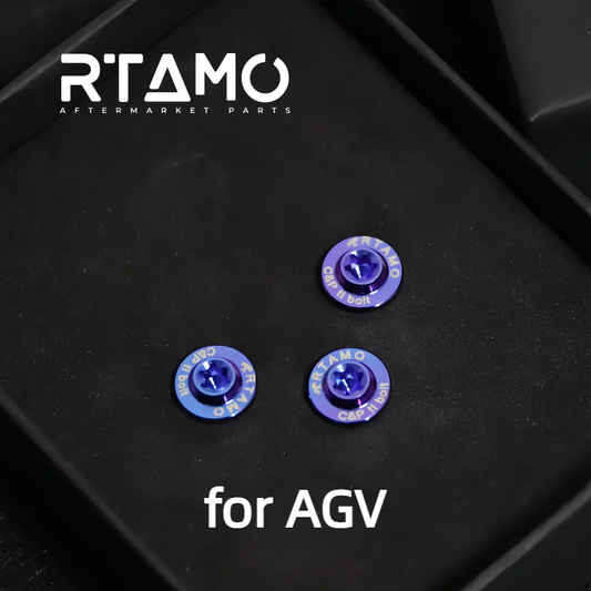 Titanium Helmet Rear Spoiler Bolts for AGV