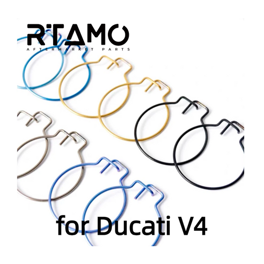 Titanium Rear Nut Clips for Ducati V4(Pair)