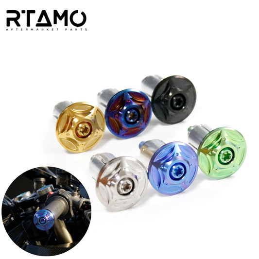 Titanium Handlebar End Caps