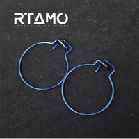 Titanium Rear Nut Clips for Ducati V4(Pair)
