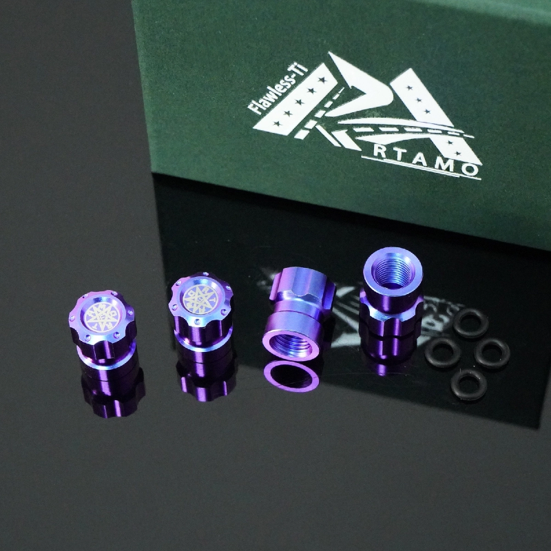 Titanium Valve Stem Cap--Gear Head