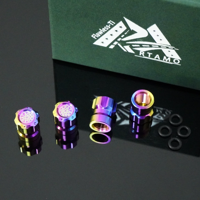 Titanium Valve Stem Cap--Gear Head