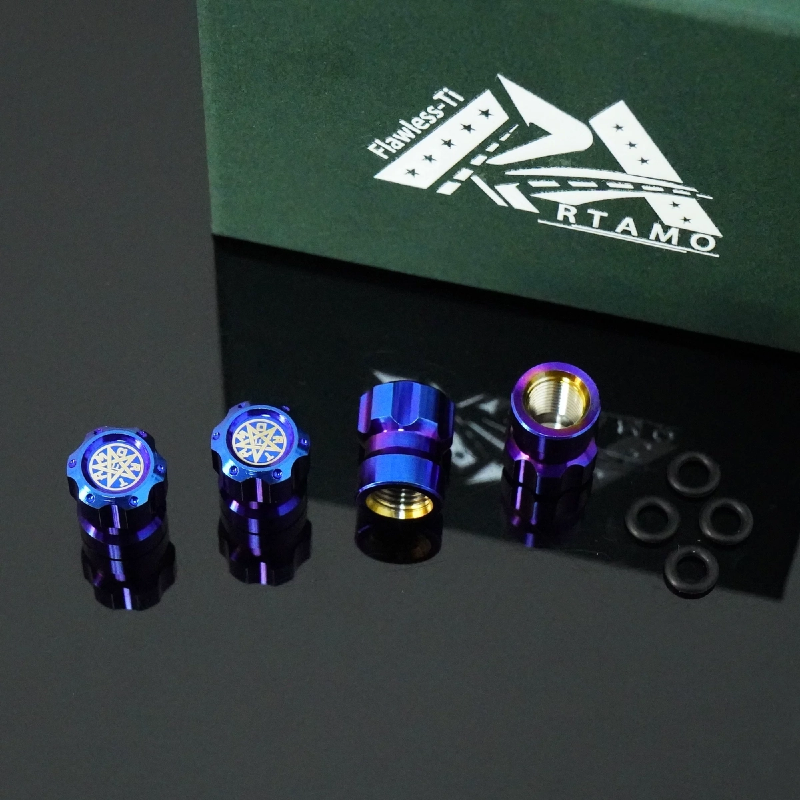 Titanium Valve Stem Cap--Gear Head
