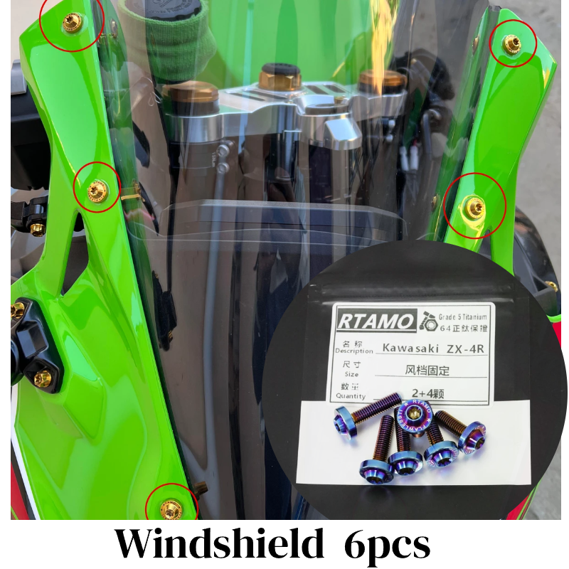 Titanium Bolt Set Fit for Kawasaki ZX-4R
